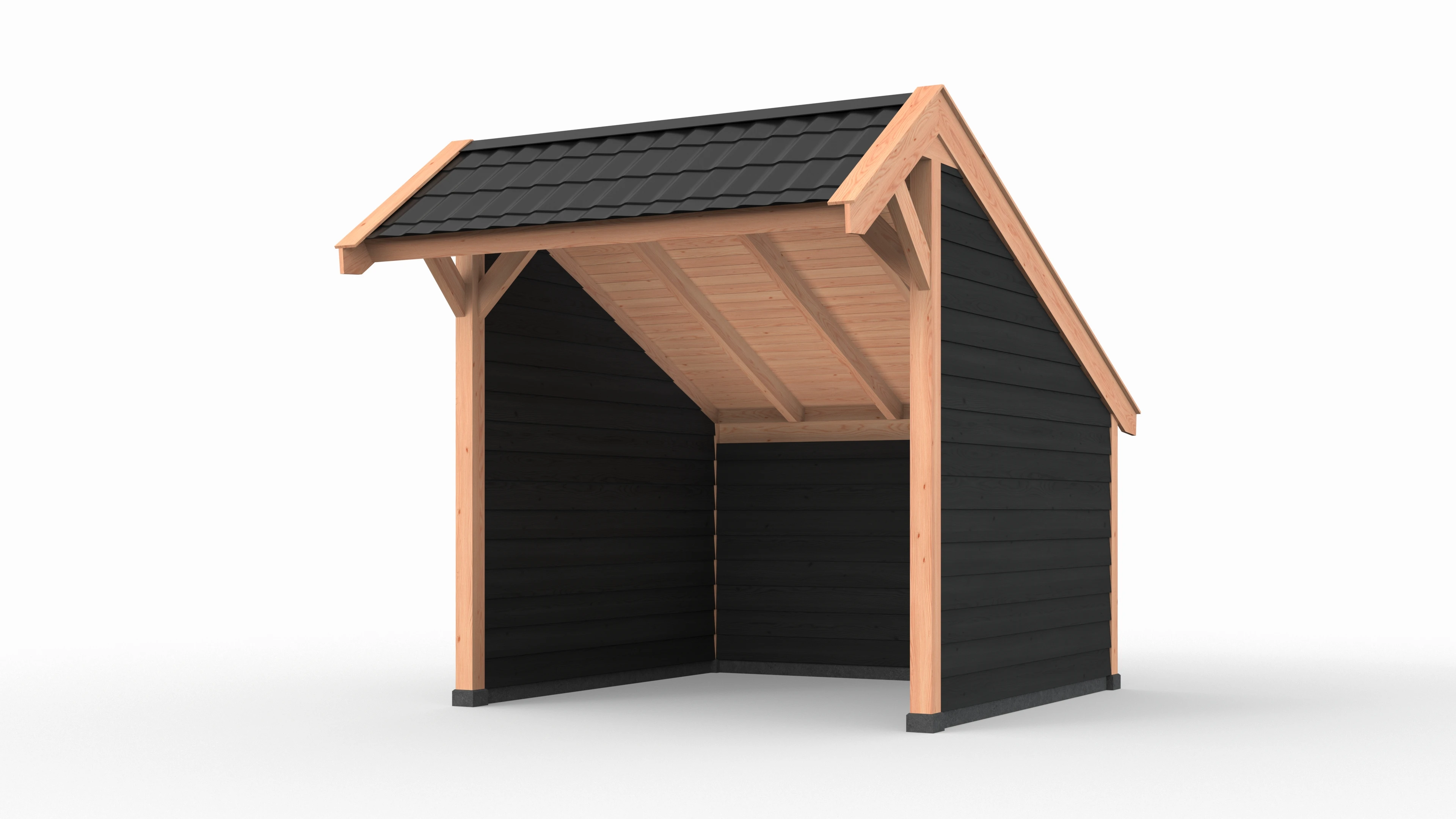 Douglas DIY kapschuur, 300 x 300, met achterwand en twee zijwanden, Westwood - Afbeelding 5